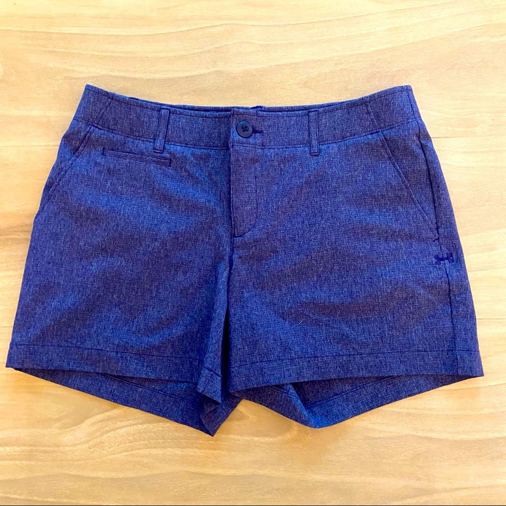 Like New Under Armour size 4 blue shorts
